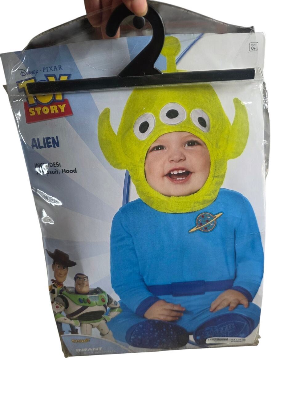 Alien Classic Toy Story Movie Halloween Costume Baby 6-12 Months